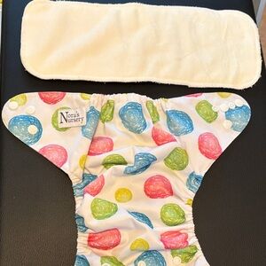 2/$15 Scribble Polka Dot Reusable Cloth Diaper